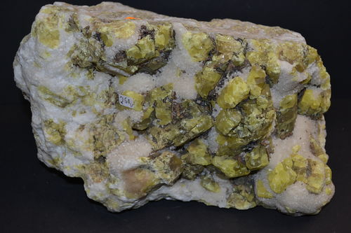 Sulfur with aragonite Agrigento Sicily