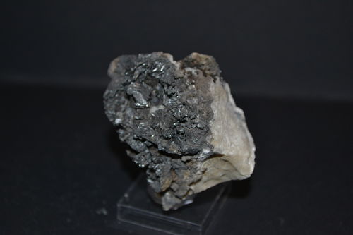 Pyrolusite Calcite Ilfeld marriage. manganese mining