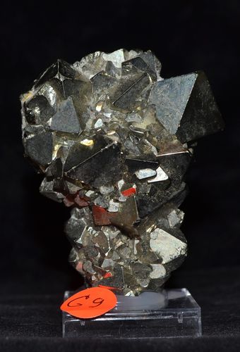 Pyrite Naturally grown octahedron crystals Peru