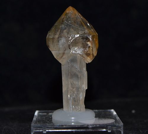 Scepter quartz Smoky quartz on quartz Namibia