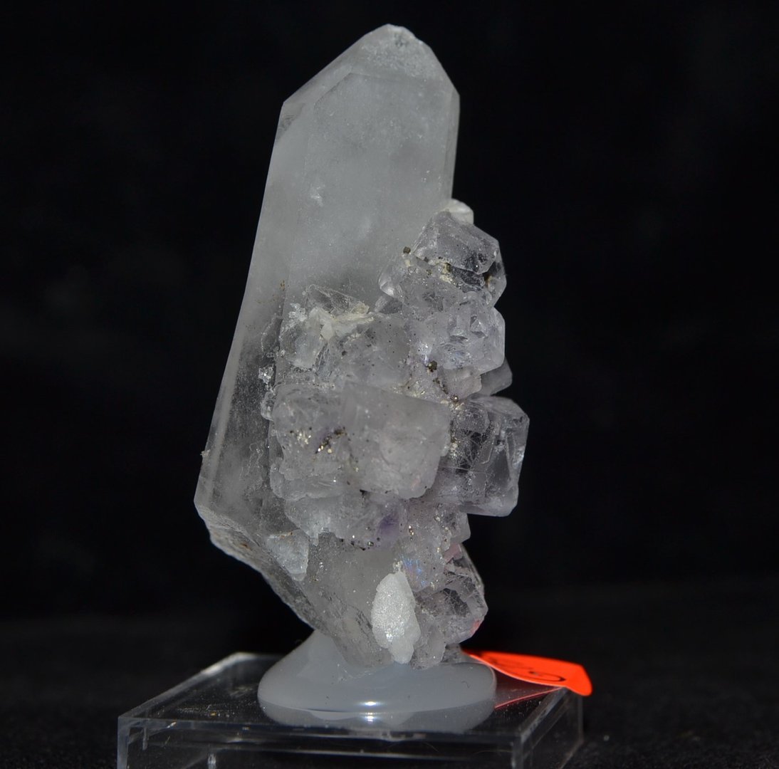 Steenkristal Fluoriet Pyriet Calciet  Dongpo-mijn Hunan China