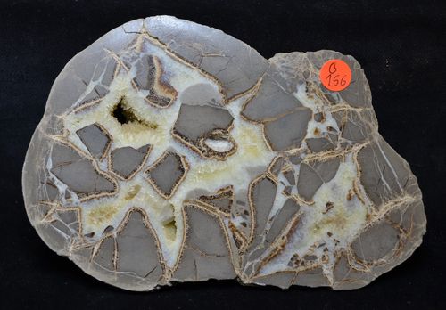 Septary concretion of calcite in clay Utah USA