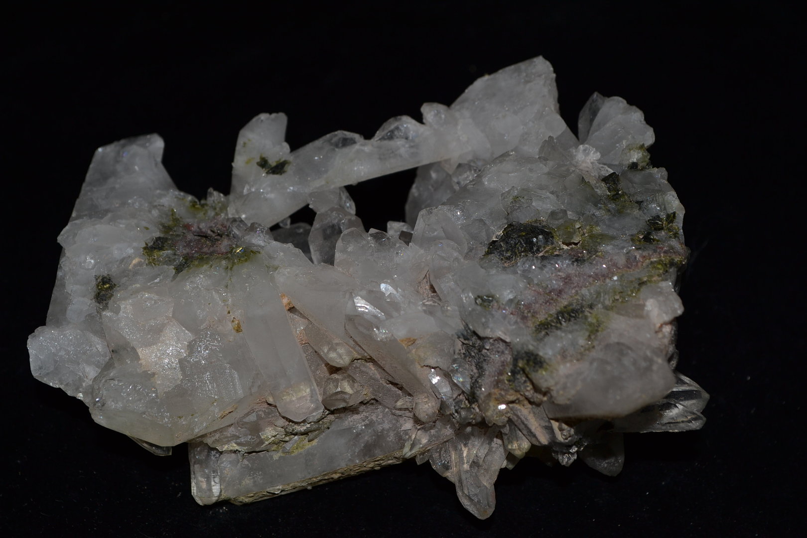 rock crystals epidote Swiss Alps